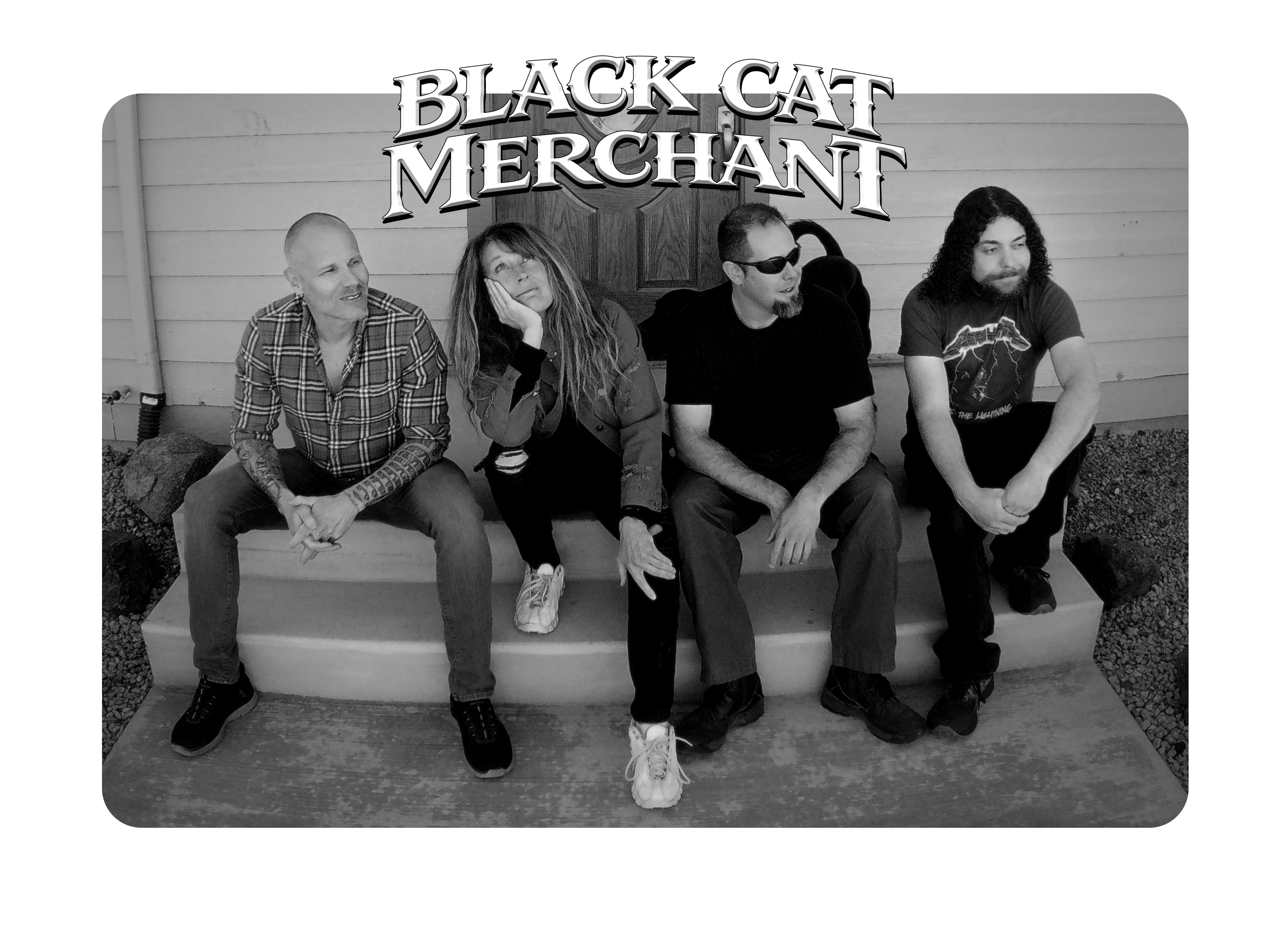 Black Cat Merchant band graphic